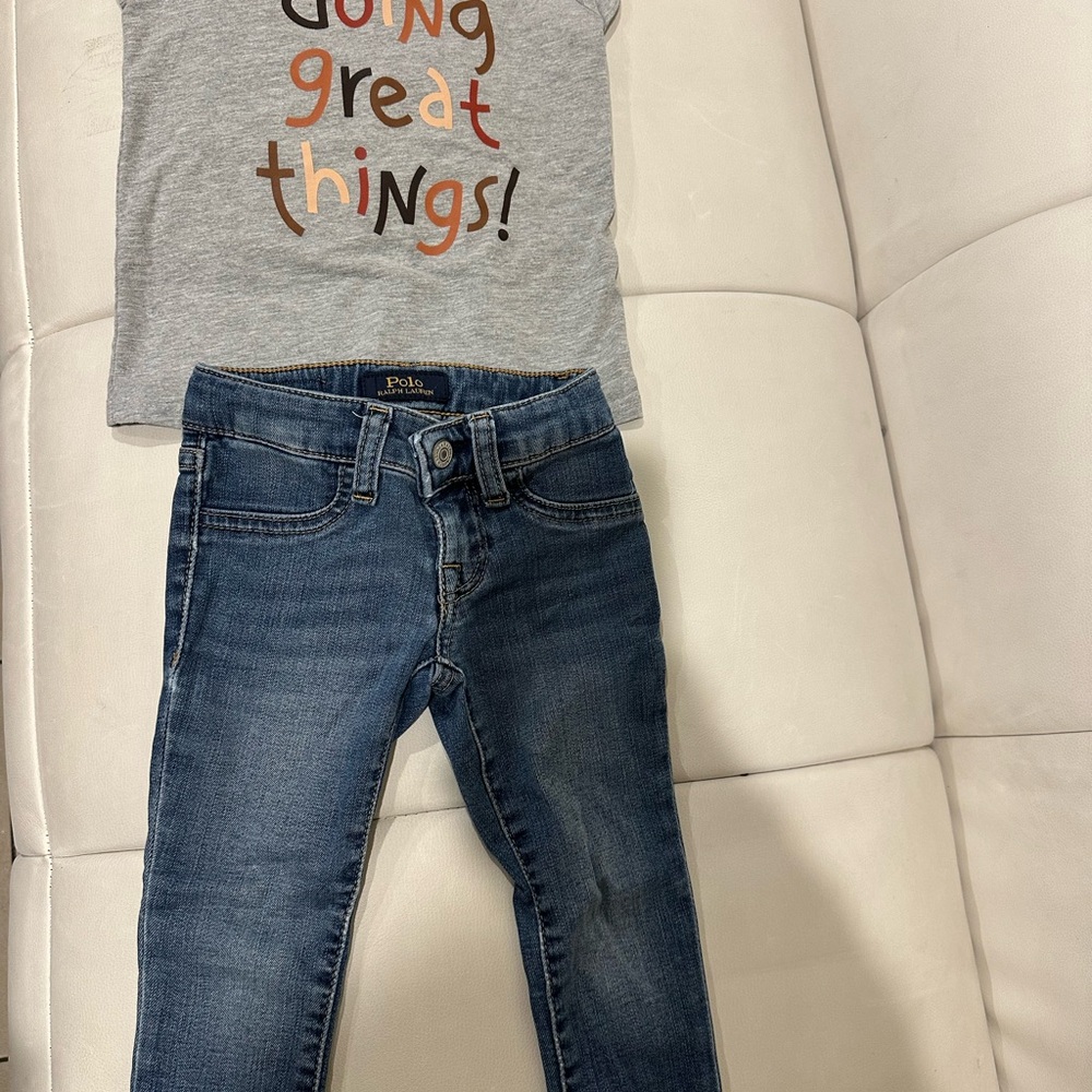 Polo jeans for 2y old and Cat &jack shirt for 3y old